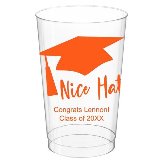 Nice Hat Clear Plastic Cups