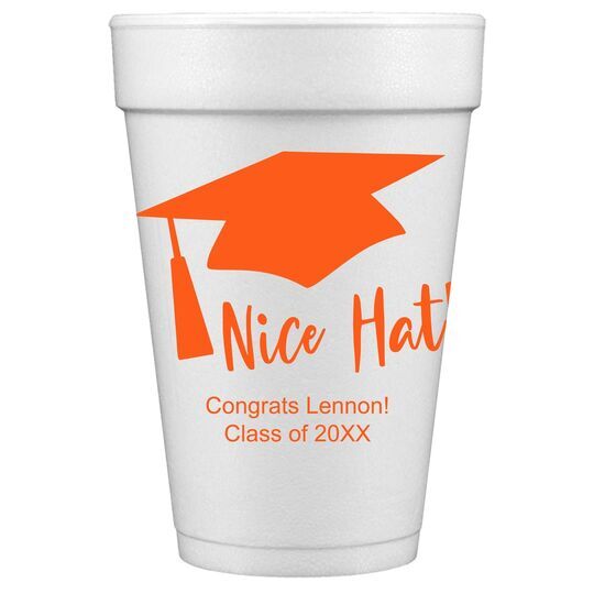 Nice Hat Styrofoam Cups