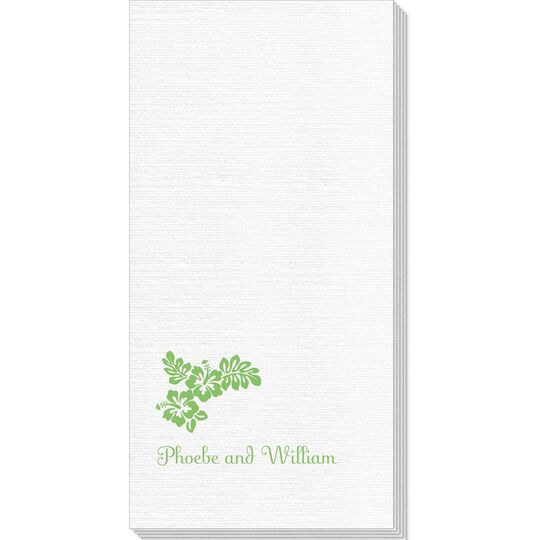 Hibiscus Flowers Deville Guest Towels