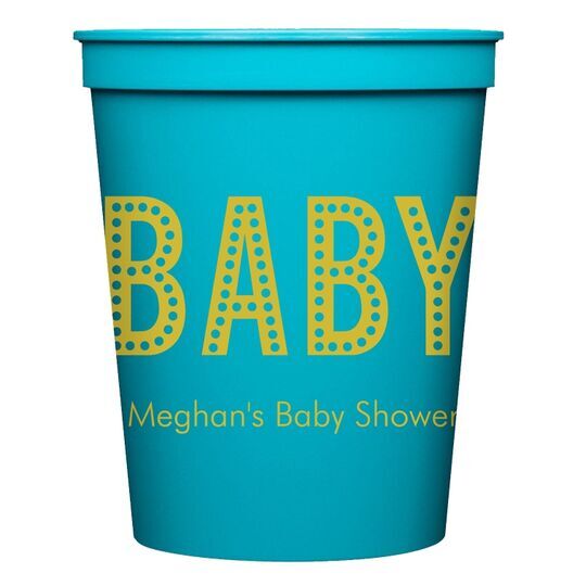 Polka Dot Baby Stadium Cups