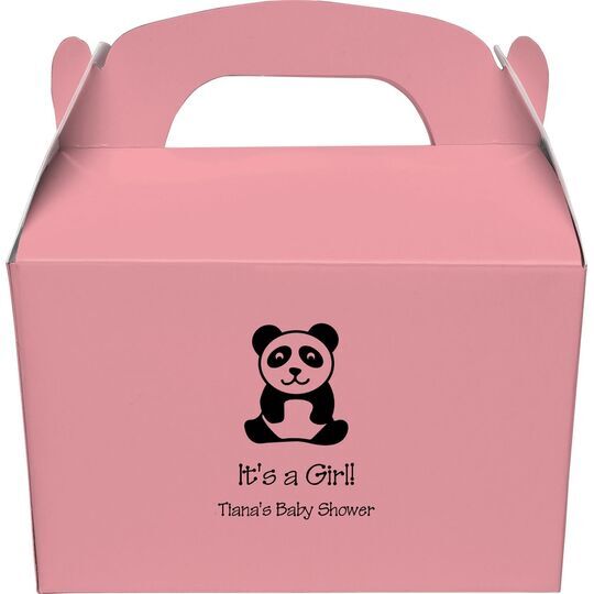 Panda Bear Gable Favor Boxes