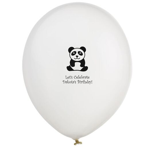 Panda Bear Latex Balloons
