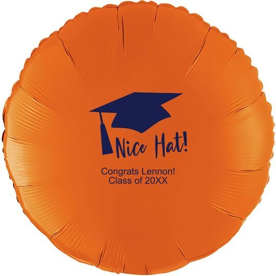 Nice Hat Mylar Balloons
