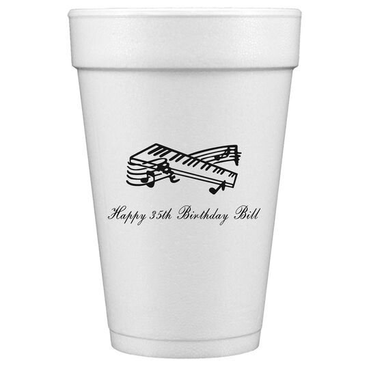 Musical Keyboard Styrofoam Cups