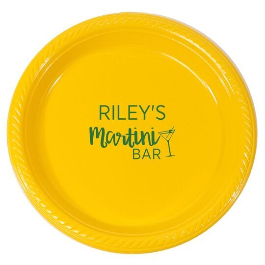 Modern Martini Plastic Plates