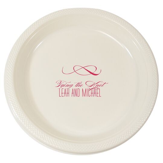 Knot Scroll Plastic Plates