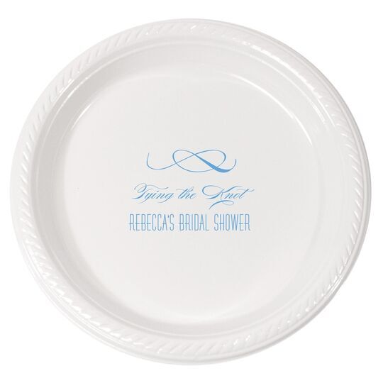 Knot Scroll Plastic Plates