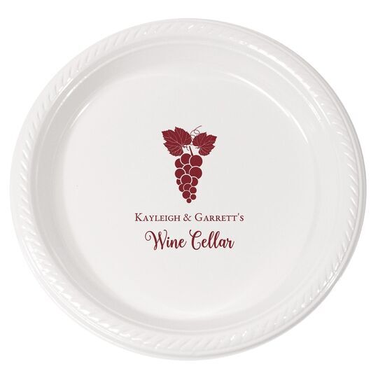 Grape Cluster Plastic Plates