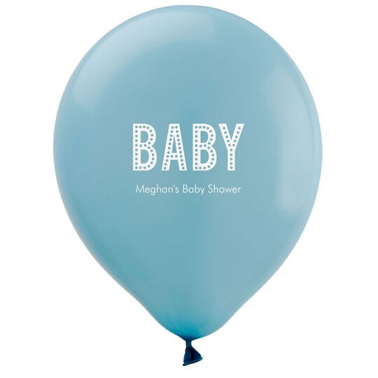 Polka Dot Baby Latex Balloons