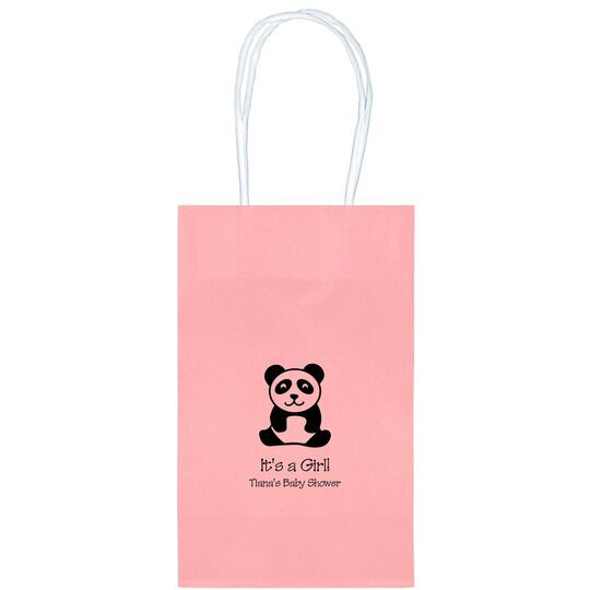 Panda Bear Medium Twisted Handled Bags