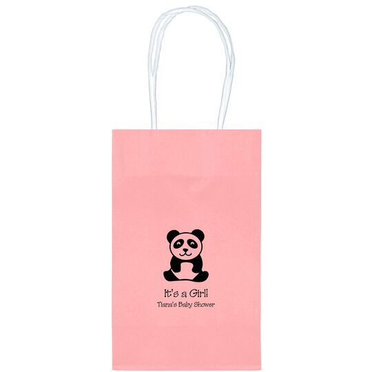 Panda Bear Medium Twisted Handled Bags