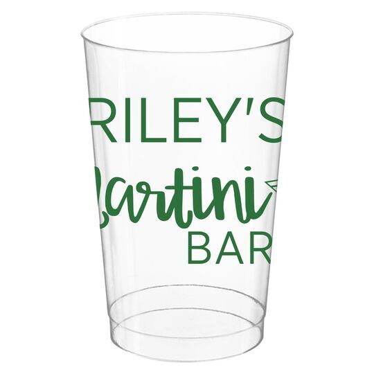 Modern Martini Clear Plastic Cups