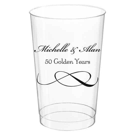 Knot Scroll Clear Plastic Cups