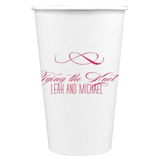 Knot Scroll Paper Coffee Cups