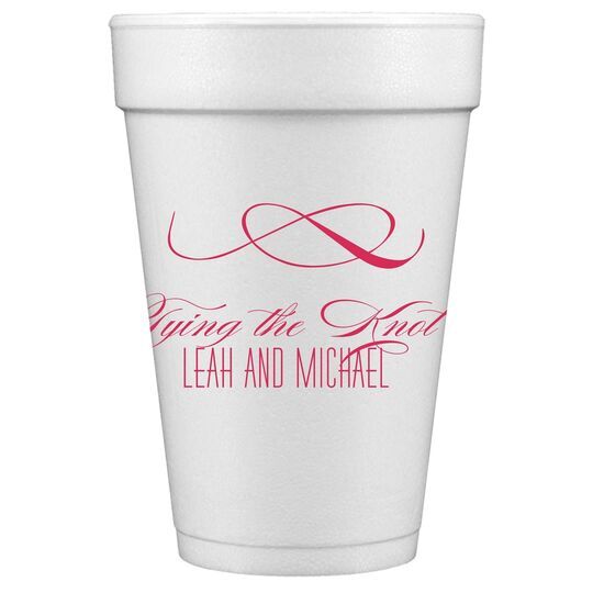 Knot Scroll Styrofoam Cups