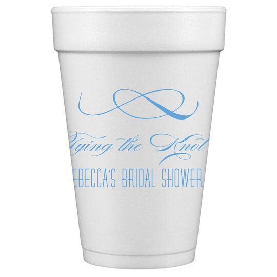 Knot Scroll Styrofoam Cups