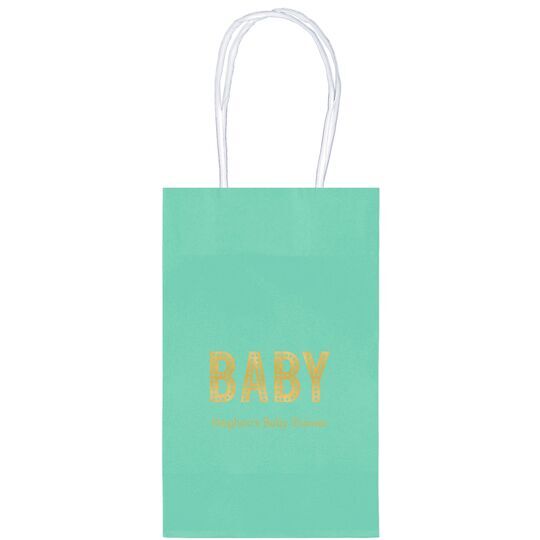 Polka Dot Baby Medium Twisted Handled Bags