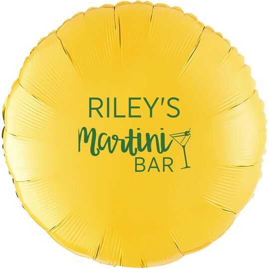 Modern Martini Mylar Balloons