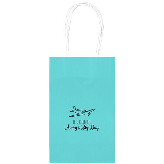 Jet Medium Twisted Handled Bags