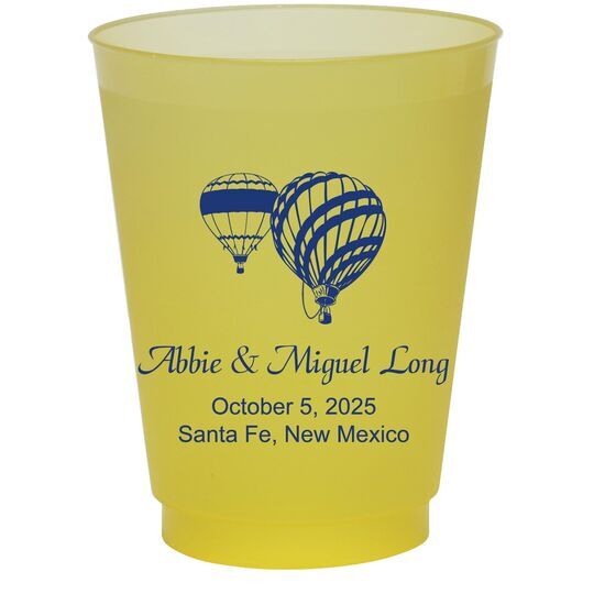 Hot Air Balloon Colored Shatterproof Cups