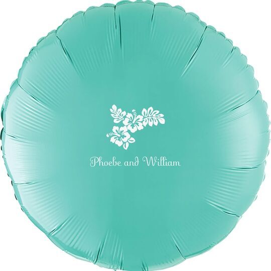 Hibiscus Flowers Mylar Balloons