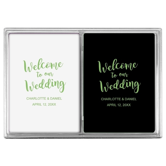 Welcome to our Wedding Double Deck Playing Cards