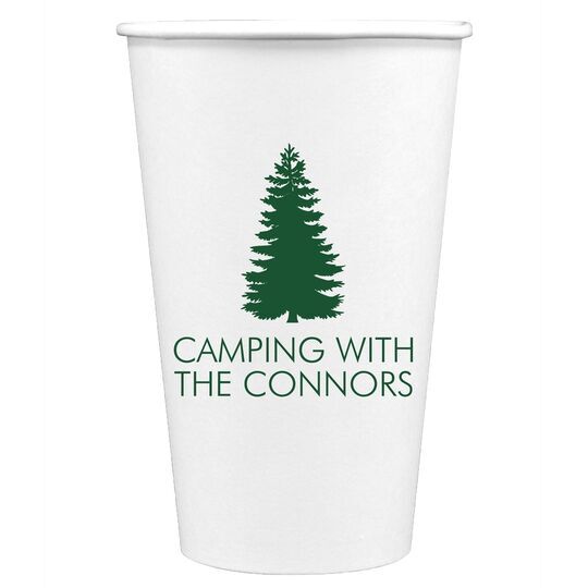 Pine Tree Paper Coffee Cups