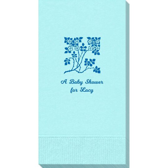Floral Design Guest Towels