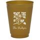 Floral Design Colored Shatterproof Cups Image 1 of 5