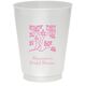 Floral Design Colored Shatterproof Cups Image 2 of 5