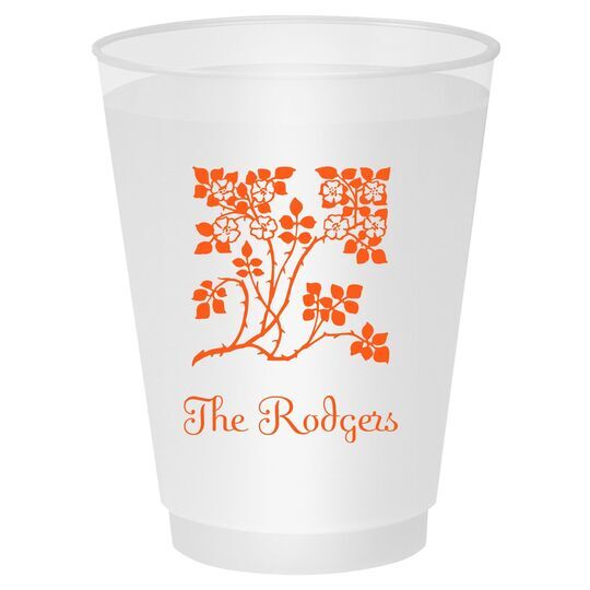 Floral Design Shatterproof Cups