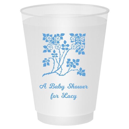 Floral Design Shatterproof Cups