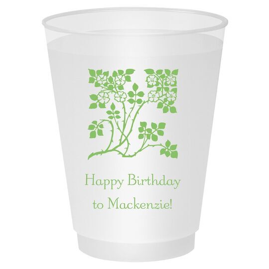 Floral Design Shatterproof Cups