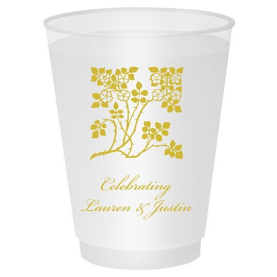 Floral Design Shatterproof Cups