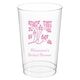 Floral Design Clear Plastic Cups Image 3 of 5