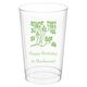 Floral Design Clear Plastic Cups Image 4 of 5