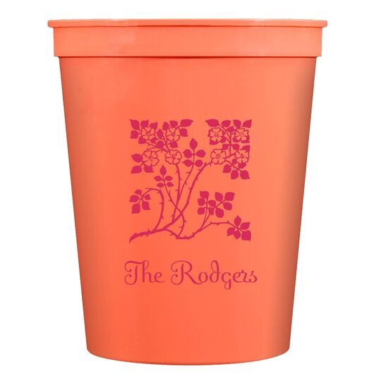 Floral Design Stadium Cups