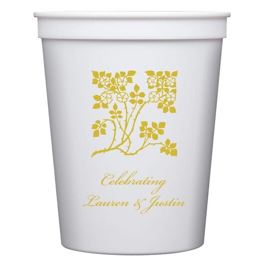 Floral Design Stadium Cups