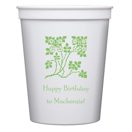 Floral Design Stadium Cups