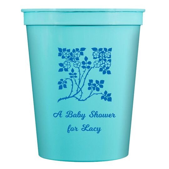 Floral Design Stadium Cups