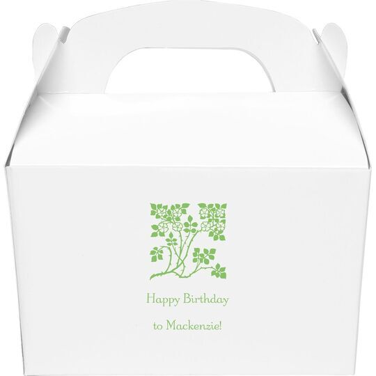 Floral Design Gable Favor Boxes