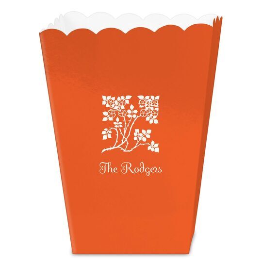 Floral Design Mini Popcorn Boxes