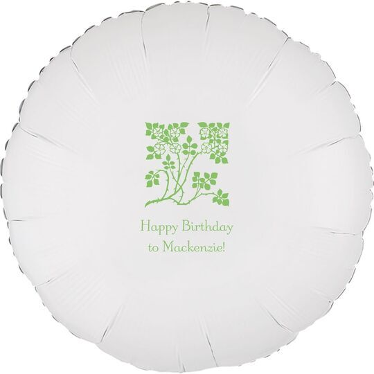 Floral Design Mylar Balloons