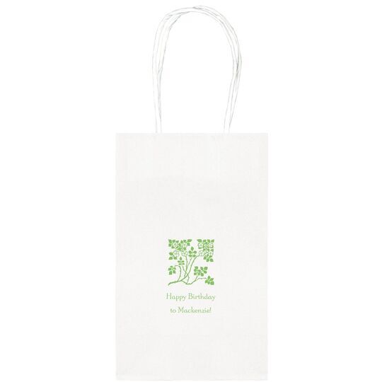 Floral Design Medium Twisted Handled Bags