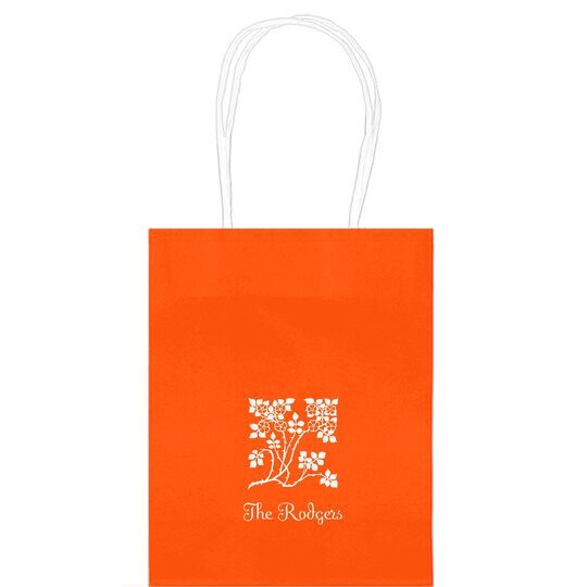 Floral Design Mini Twisted Handled Bags