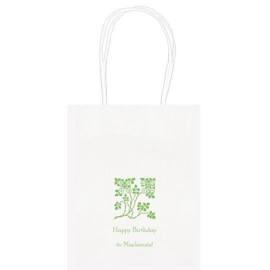 Floral Design Mini Twisted Handled Bags