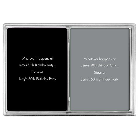 Whatever Happens Party Double Deck Playing Cards