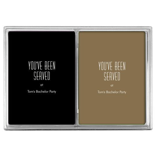 You've Been Served Double Deck Playing Cards