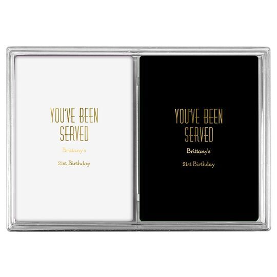 You've Been Served Double Deck Playing Cards