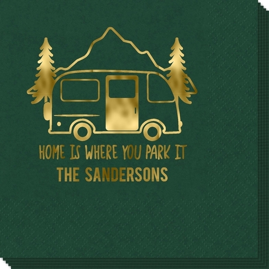 Home Is Where You Park It Napkins